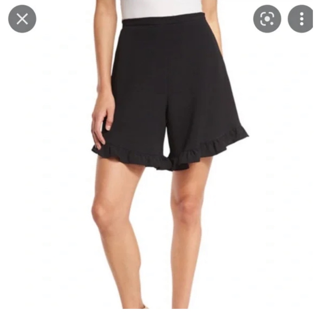 See By Chloe Black Ruffle Hem Shorts Size 36